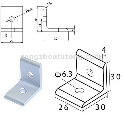 fabricate aluminum angle bracket|90 degree aluminum angle bracket.